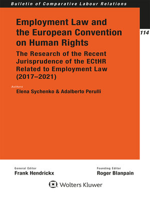 cover image of Employment Law and the European Convention on Human Rights